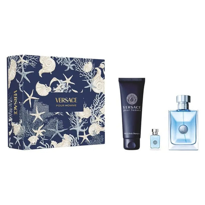Pour Homme By Versace - For Men 3Pcs Gift Set EDT.
