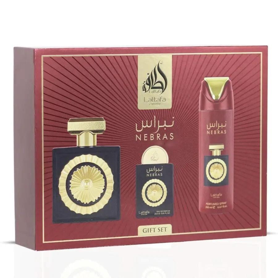Pride Nebras by Lattafa Unisex 4Pcs Set EDP