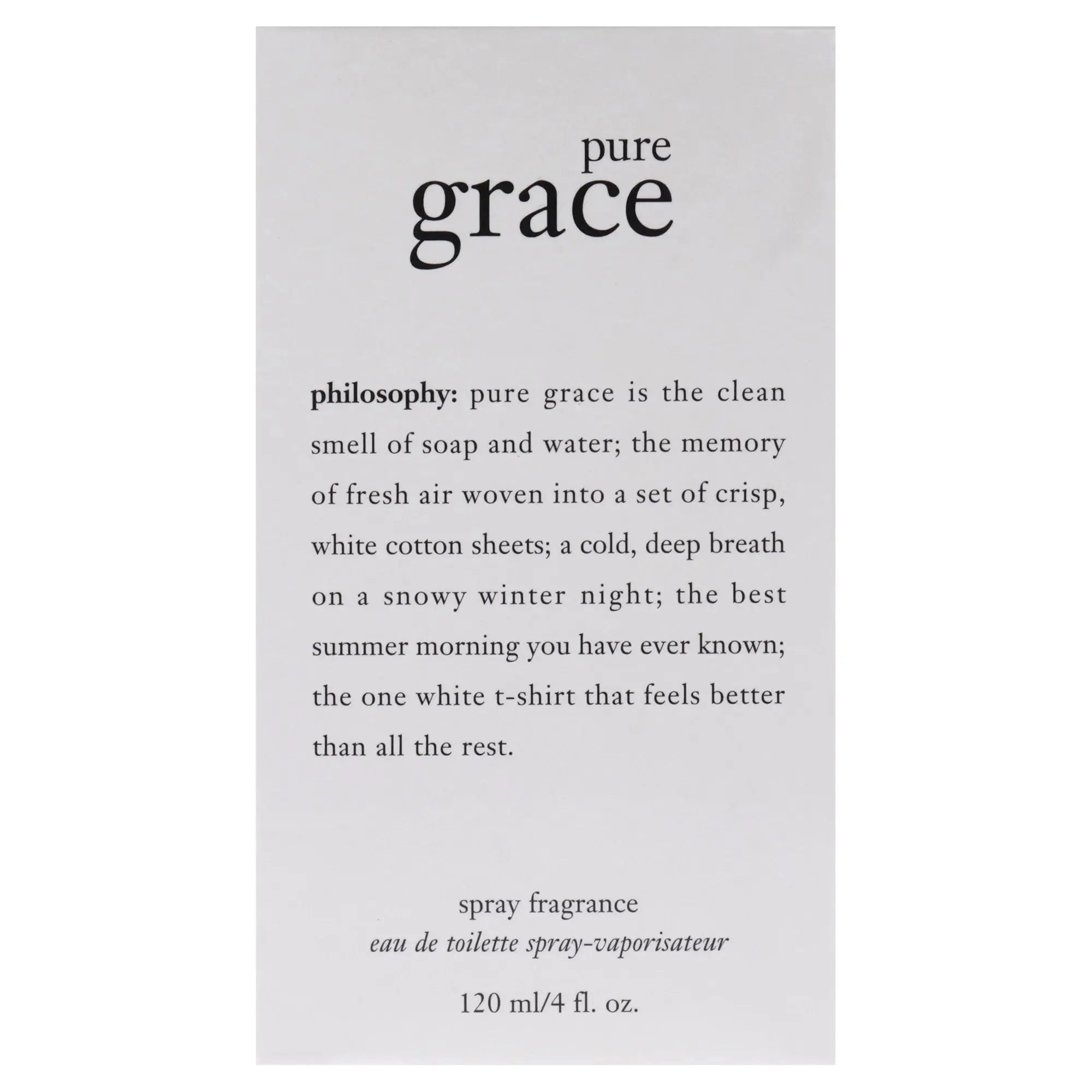 Pure Grace By Philosophy For Women 4.0oz EDT Spray Philosophy