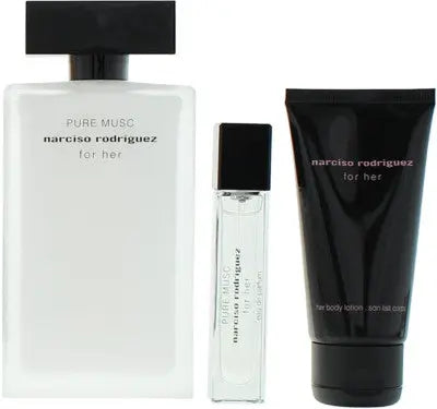 Pure Musk By Narciso Rodriguez For Women 3Pcs Set EDP Spray Narciso Rodriguez
