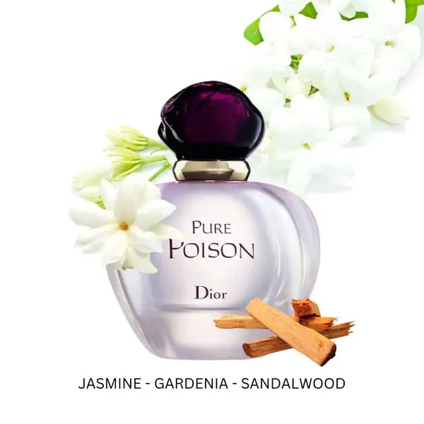 Pure Poison by Christian Dior EDP bottle detail white floral designer perfume