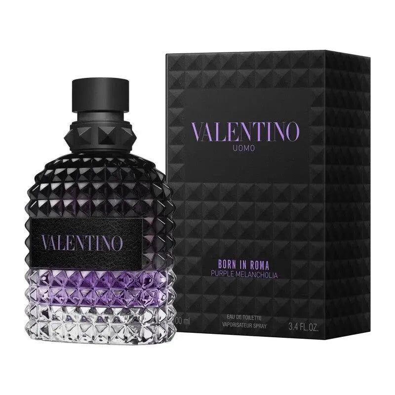 Valentino Purple Melancholia for Men 3.4oz EDP Spray perfume bottle