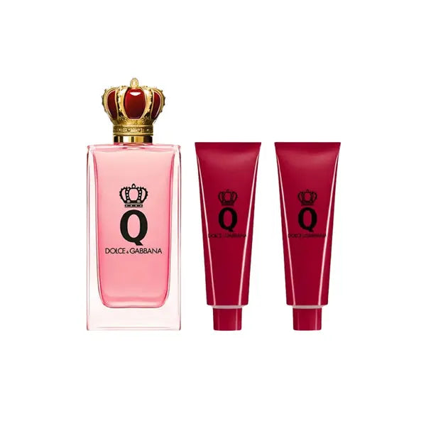 Q by Dolce & Gabbana women's 3-piece luxury perfume gift set
