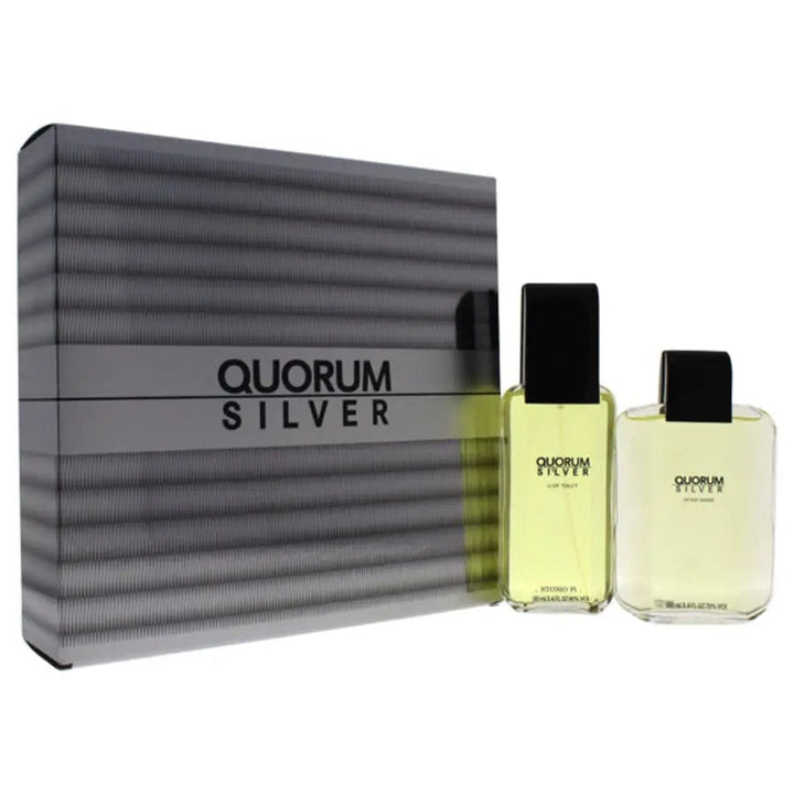 Quorum Silver by Puig original gift set box
