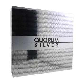 Quorum Silver By Puig For Men 2Pcs Set EDT Spray Puig