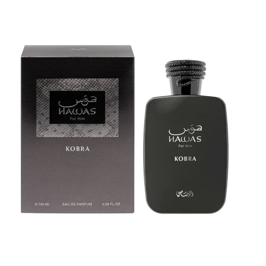 Kobra by Rasasi Hawas original box 3.38oz Eau de Parfum