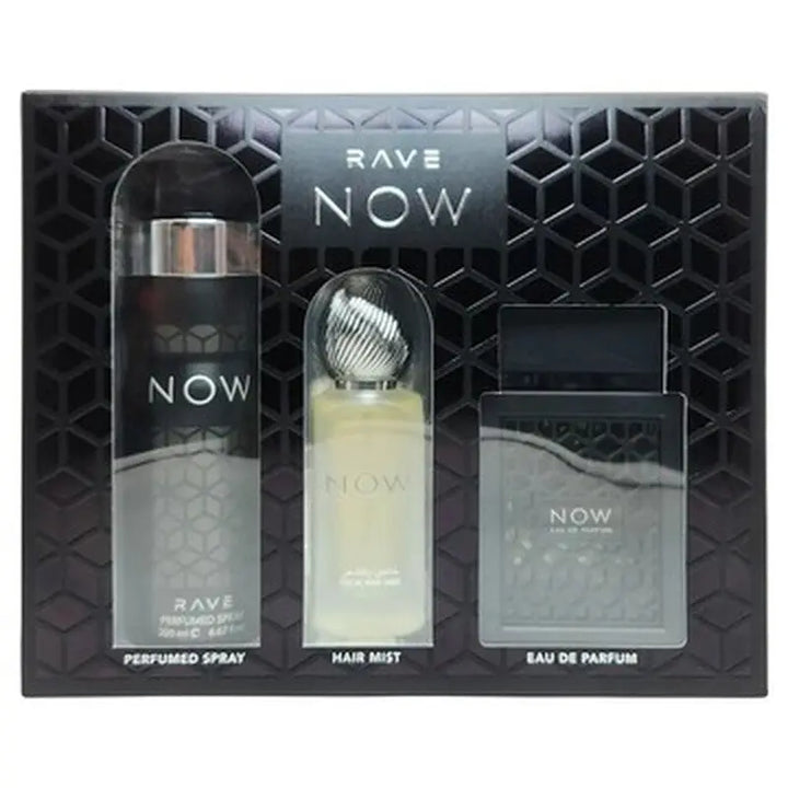 Rave Now By Lattafa For Men (3Pcs Gift Set)