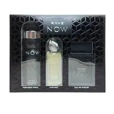 Rave Now By Lattafa For Men (3Pcs Gift Set) - perfumesandrea