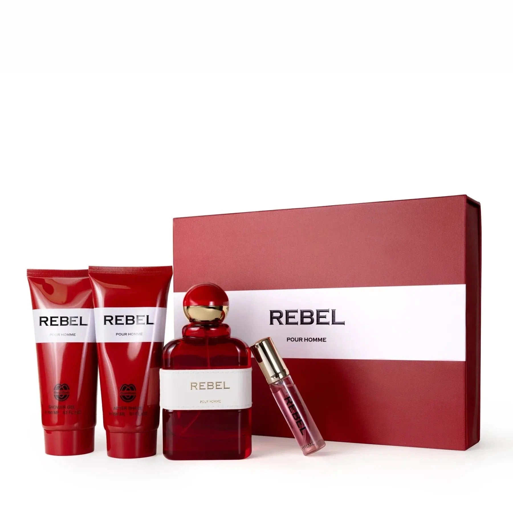 Rebel By Mush Mush For Men 4Pcs Set EDP Spray Mush Mush