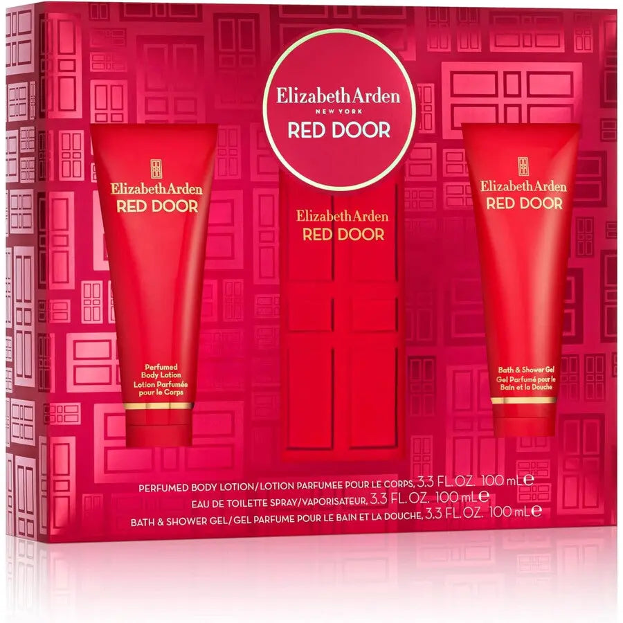 Red Door 3-Piece Set By Elizabeth Arden For Women 3.3oz EDT Spray