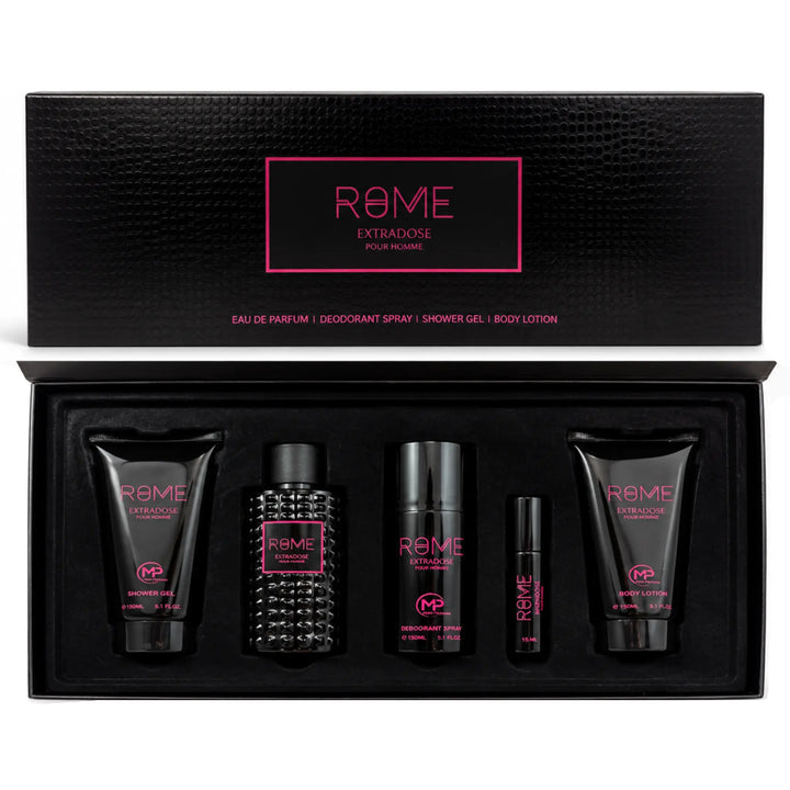 Rome Extradose 5-Piece Set By Mast Perfume 3.4oz For Men EDP Spray