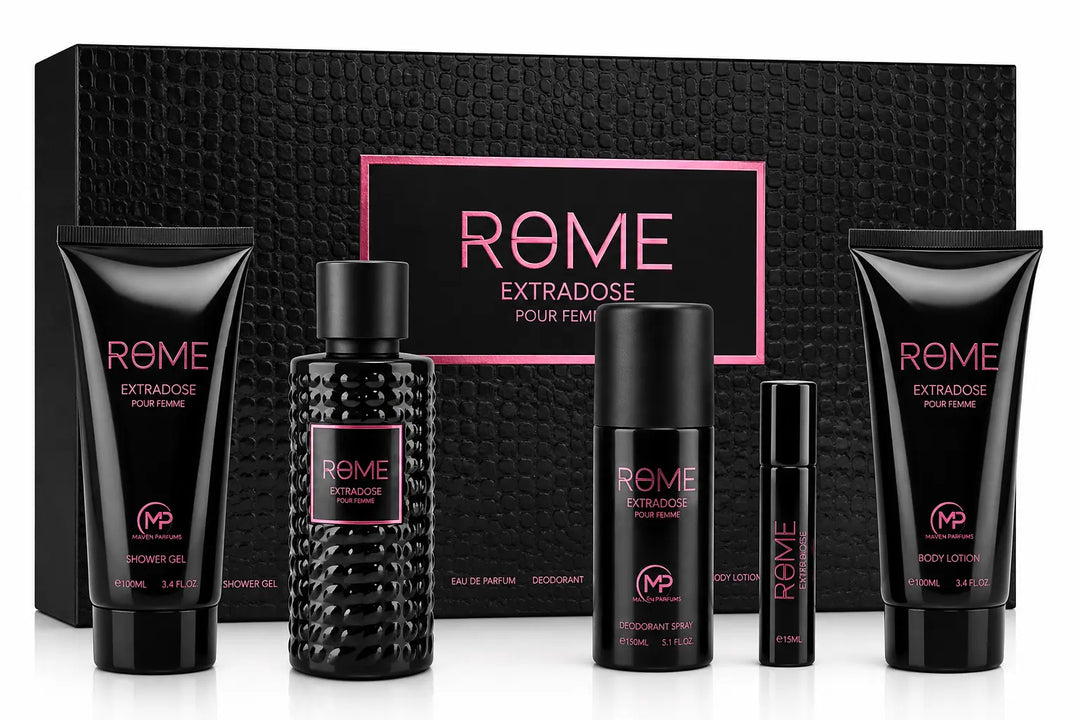 Rome Extradose by Mast Perfume for Men 5-Piece Set with 3.4oz EDP Spray