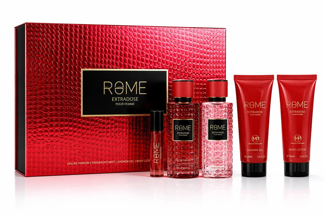 Rome Extradose by Mast Perfume for Women 5-Piece Set with 3.4oz EDP Spray