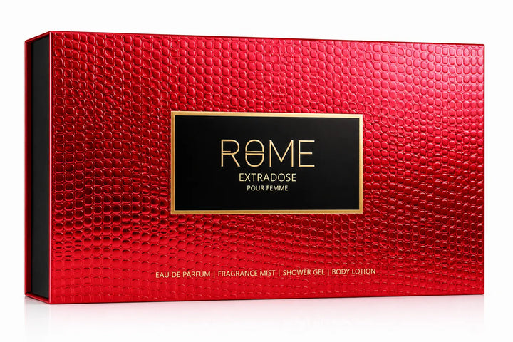 Rome Extradose by Mast Perfume Women 5-piece fragrance gift set packaging