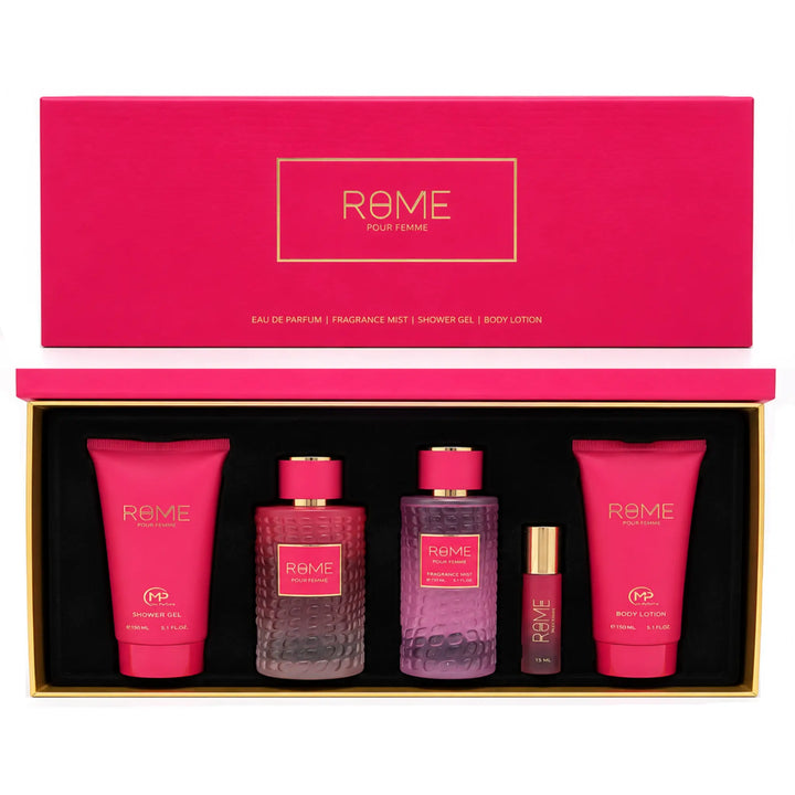 Rome Femme 5-Piece Set By Mast Perfume 3.4oz For Women EDP Spray