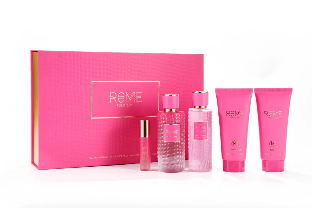 Rome Femme by Mast Perfume for Women 5-Piece Set with 3.4oz EDP Spray