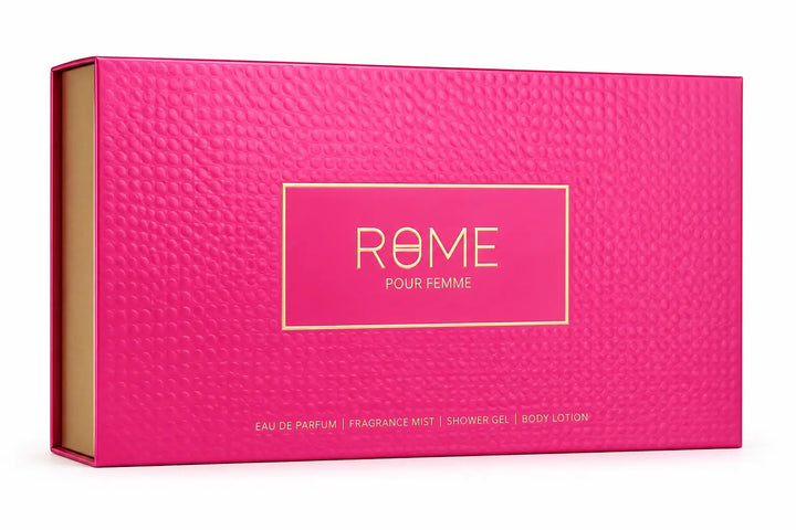 Rome Femme by Mast Perfume Women 5-piece fragrance gift set packaging