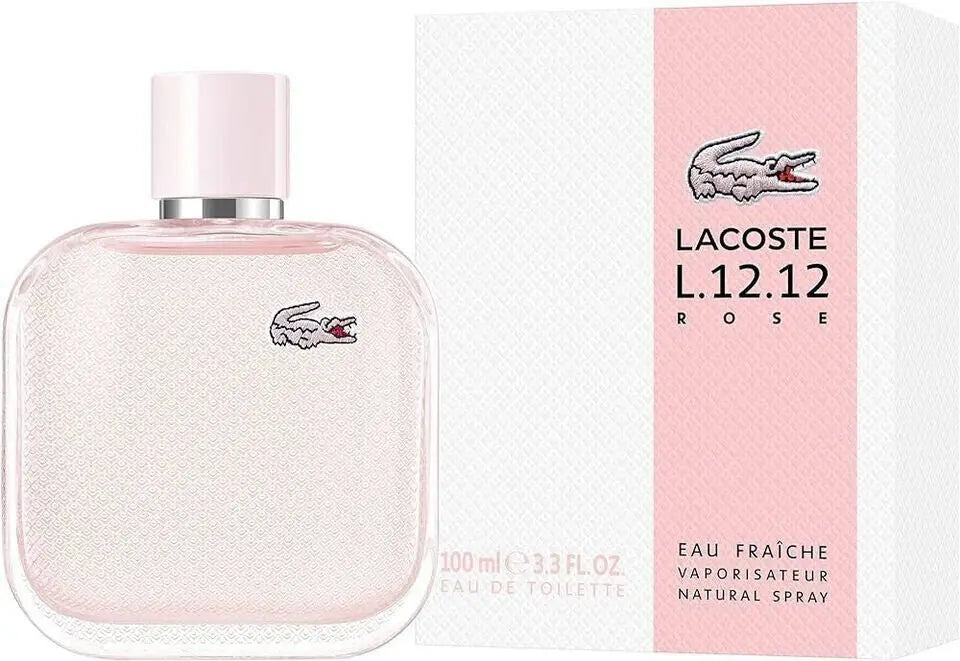 Rose Eau Fraiche By Lacoste For Women 3.3 oz EDT Spray - perfumesandrea