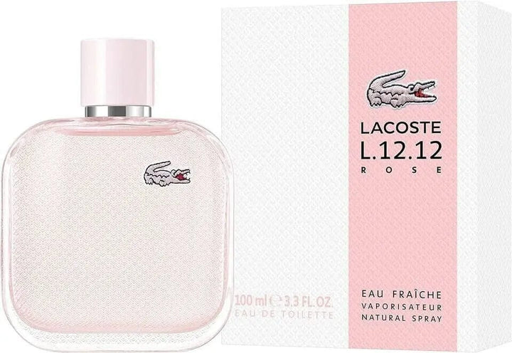 Rose Eau Fraiche By Lacoste For Women 3.3 oz EDT Spray - perfumesandrea