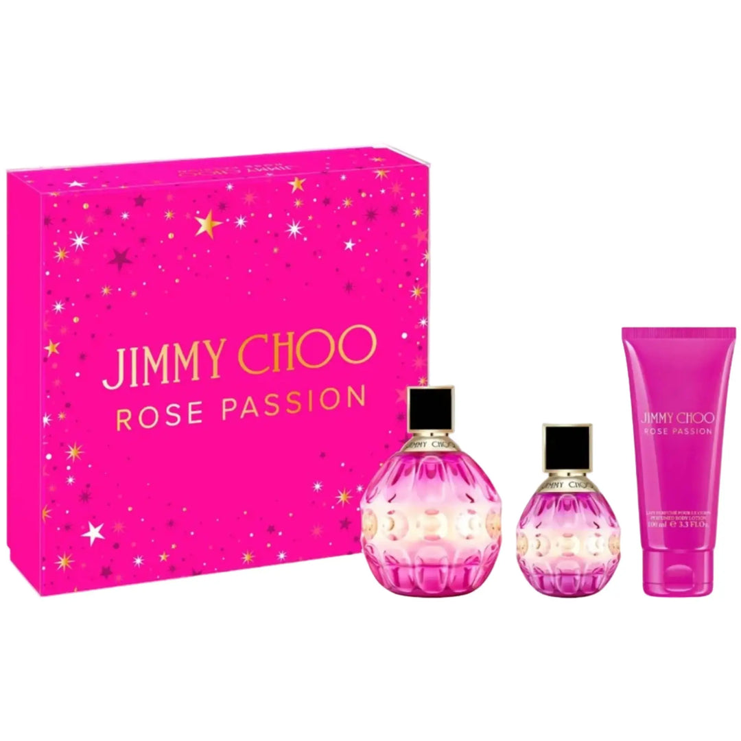 Rose Passion 3-Piece Set By Jimmy Choo 3.3oz For Women EDP Spray