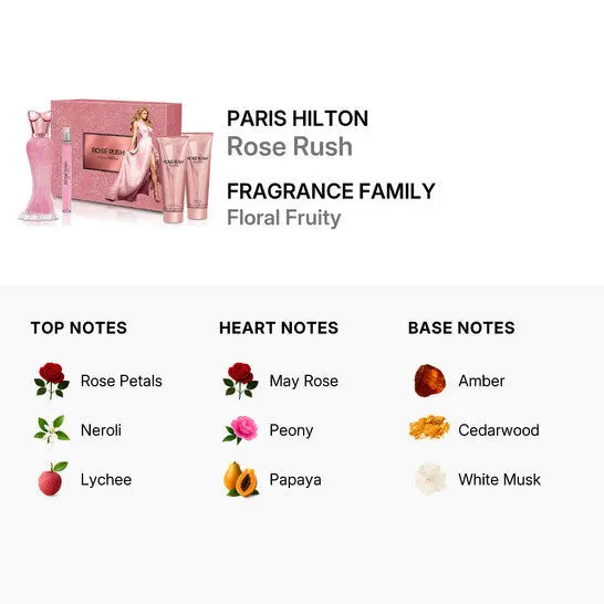 Rose Rush Paris Hilton EDP bottle detail