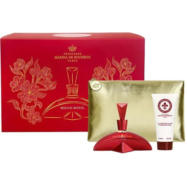 Rouge Royal 3-Piece Set By Marina De Bourbon For Women 3.4oz EDP Spray