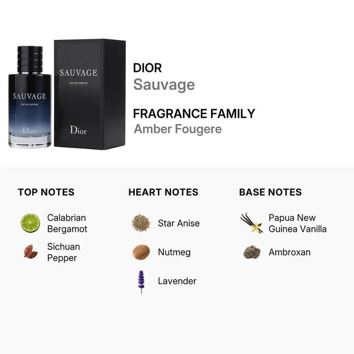 Sauvage by Dior fresh spicy masculine fragrance for men