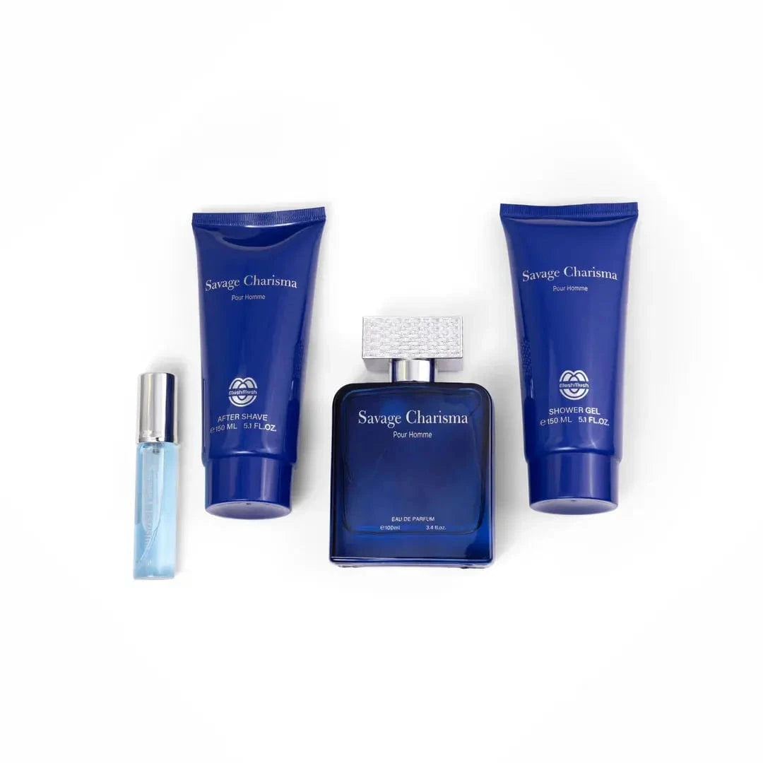 Savage Charisma By Mush Mush For Men 4Pcs Set EDP Spray Mush Mush