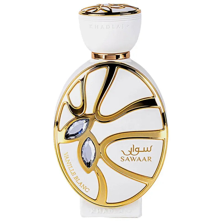 Sawaar Vanille Blanc by Khadlaj 3.4oz EDP perfume bottle detail