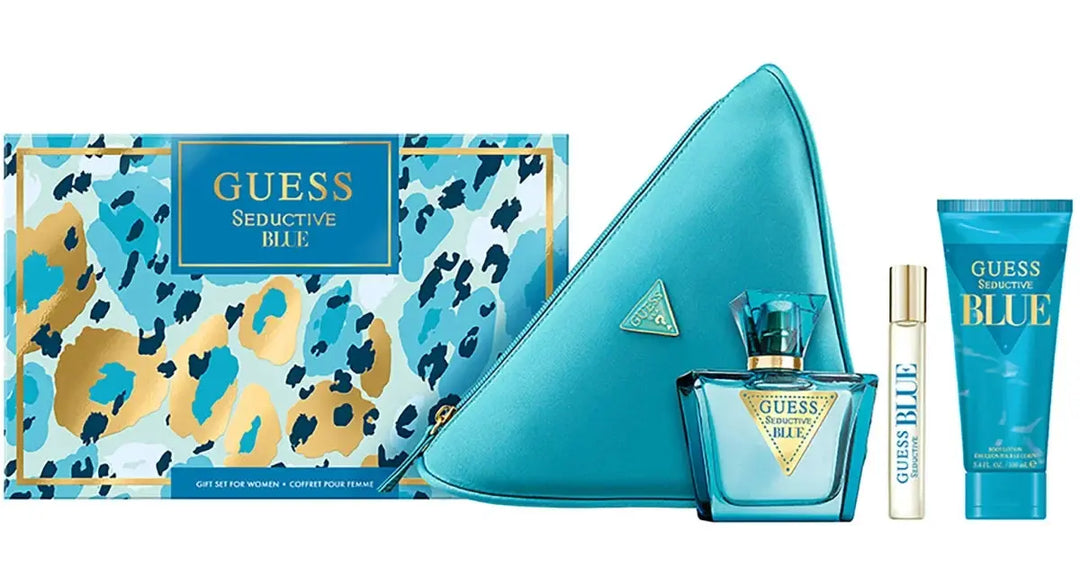 Seductive Blue 4-Piece Set By Guess For Women 2.5oz EDT Spray