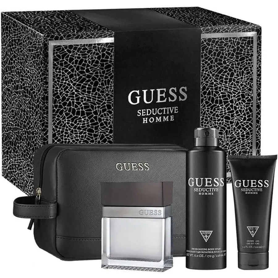 Seductive Homme By Guess For Men 4Pcs Set EDT Spray Guess