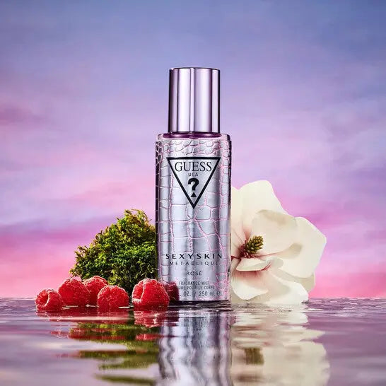 Sexy Skin Metallique Rose By Guess 8.4oz Body Mist