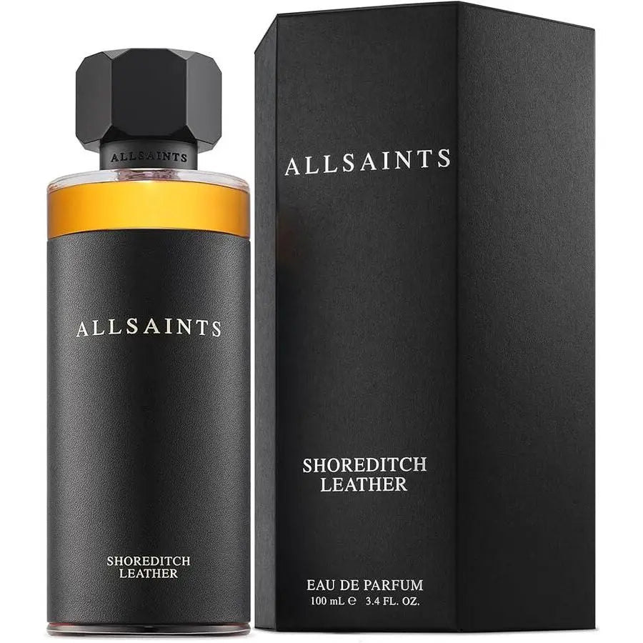 AllSaints Shoreditch Leather Unisex 3.4oz EDP Spray perfume bottle