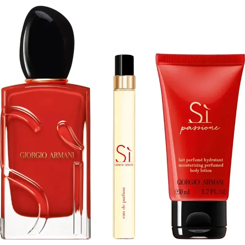 Si Passione 3-Piece Set By Armani For Women 3.4oz EDP Spray