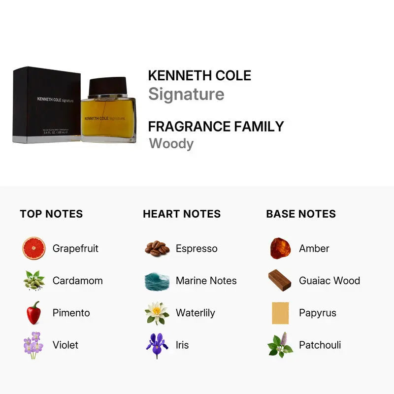 Kenneth Cole Signature EDT bottle detail
