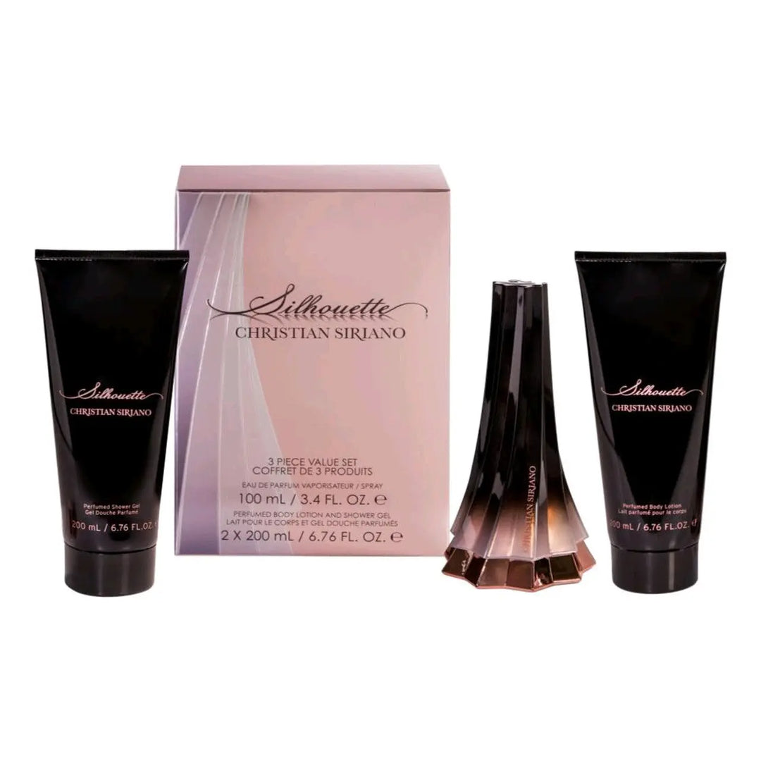 Silhouette 3-Piece Set By Christian Siriano For Women 3.4oz EDP Spray