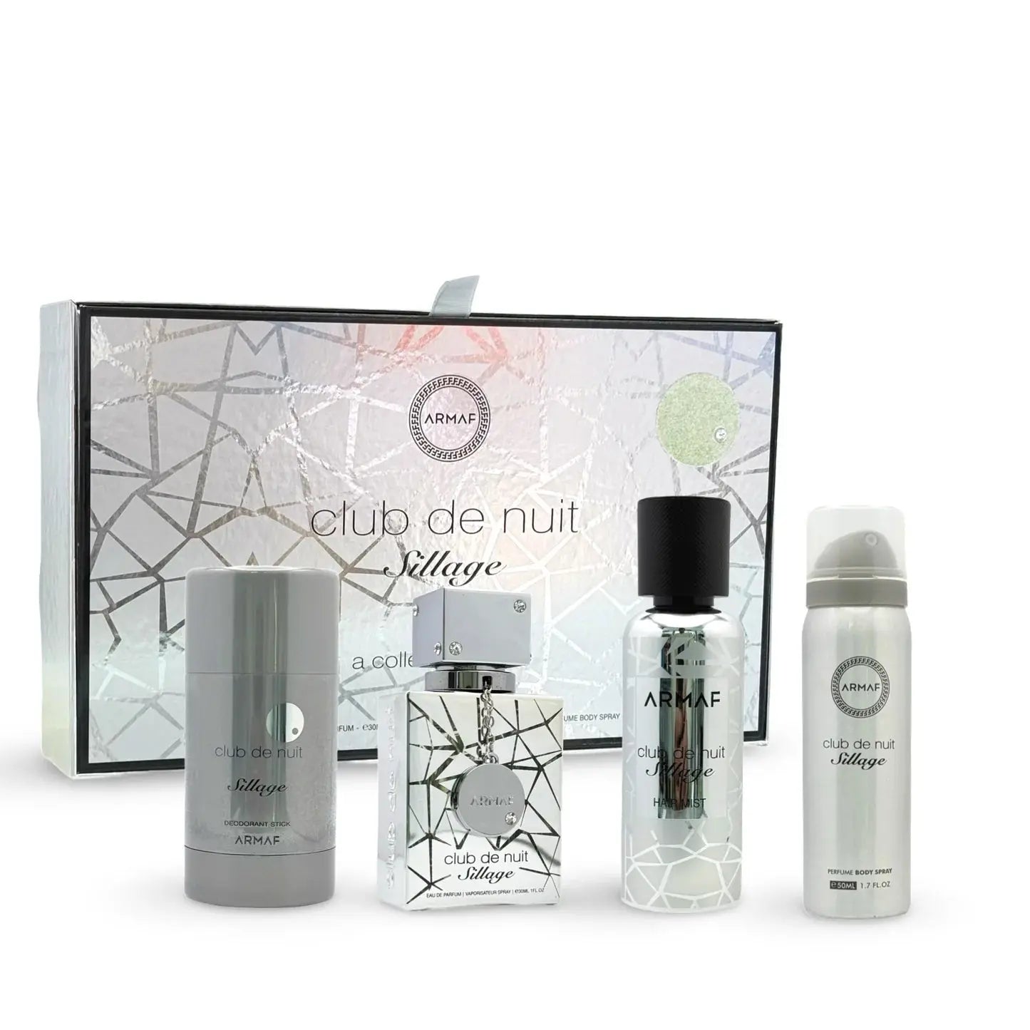 Club De Nuit Sillage original 4-piece Eau de Parfum gift set box
