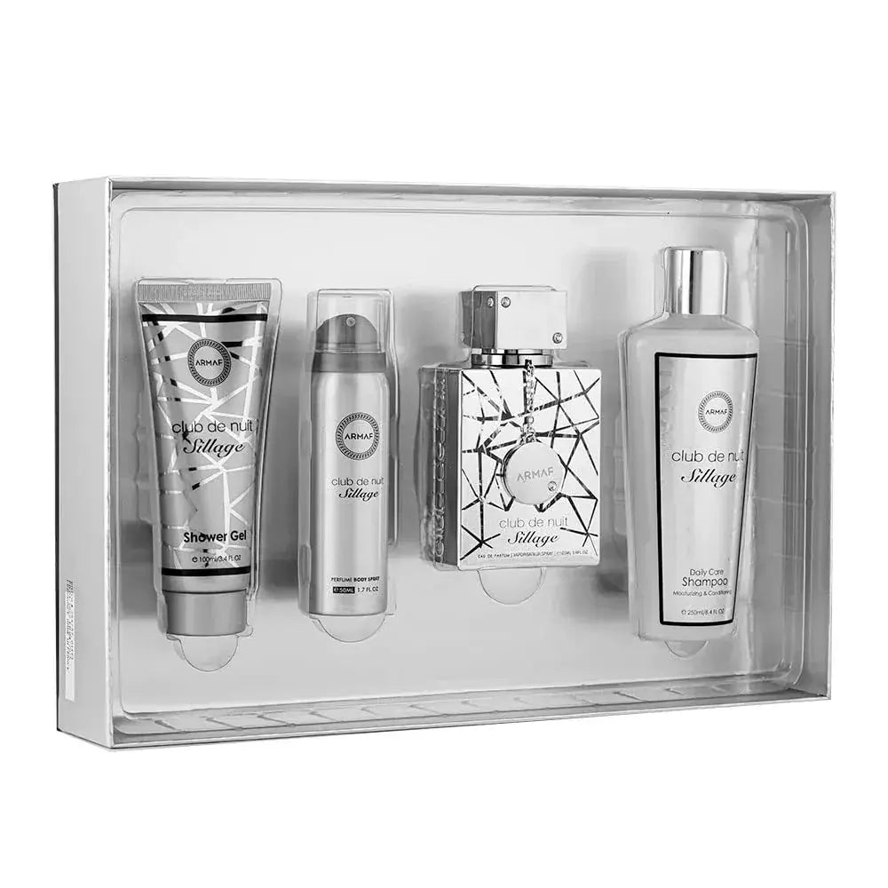 Club De Nuit Sillage 4pc Set for Men 3.6oz EDP fragrance set
