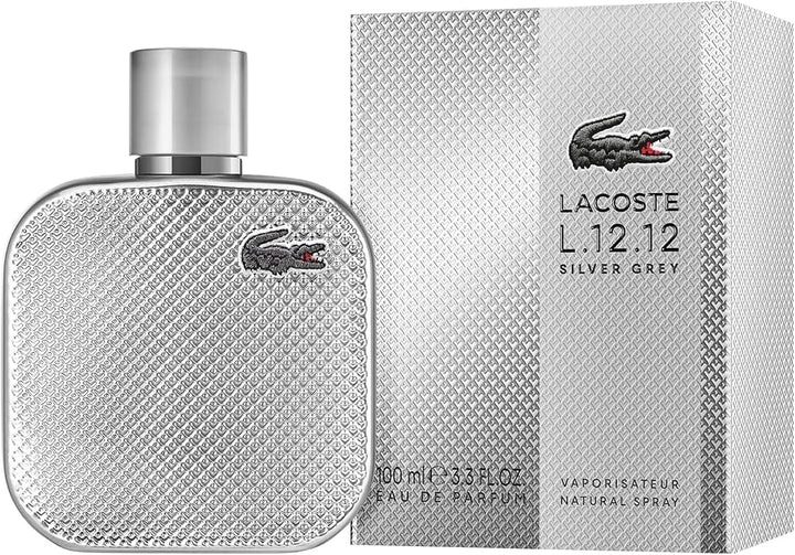 Silver Grey by Lacoste for Men 3.3oz EDP Spray bottle
