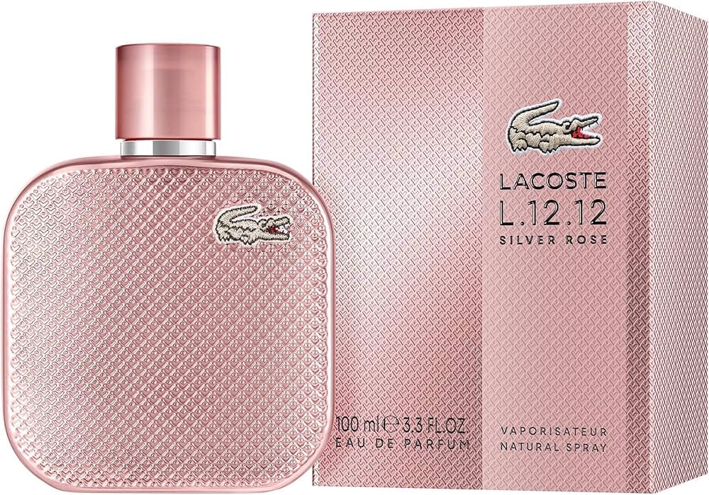 Silver Rose by Lacoste for Women 3.3oz EDP Spray bottle