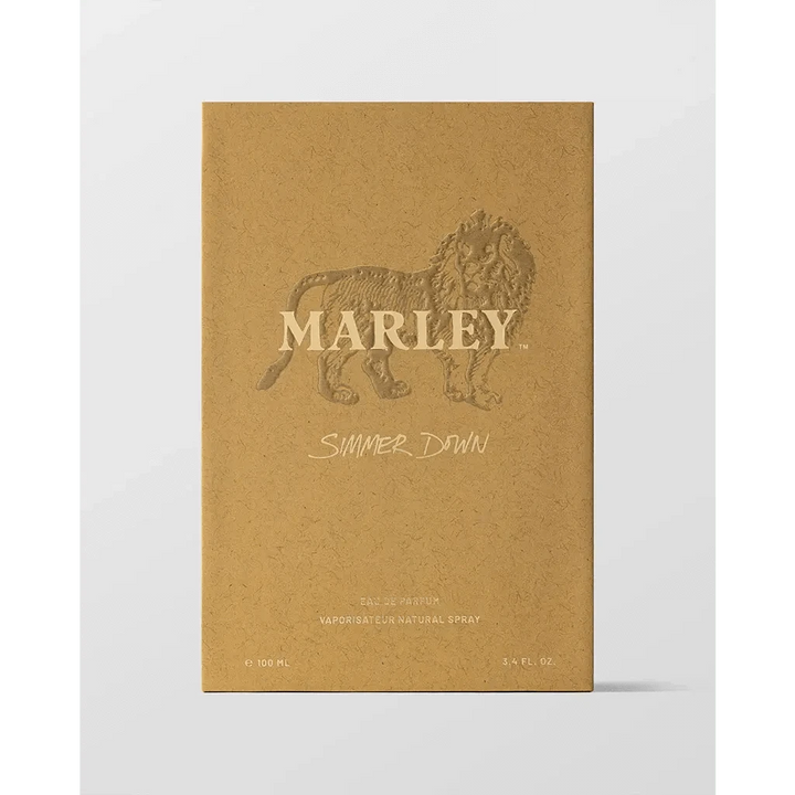 Simmer Down by Bob Marley EDP bottle detail calming perfume