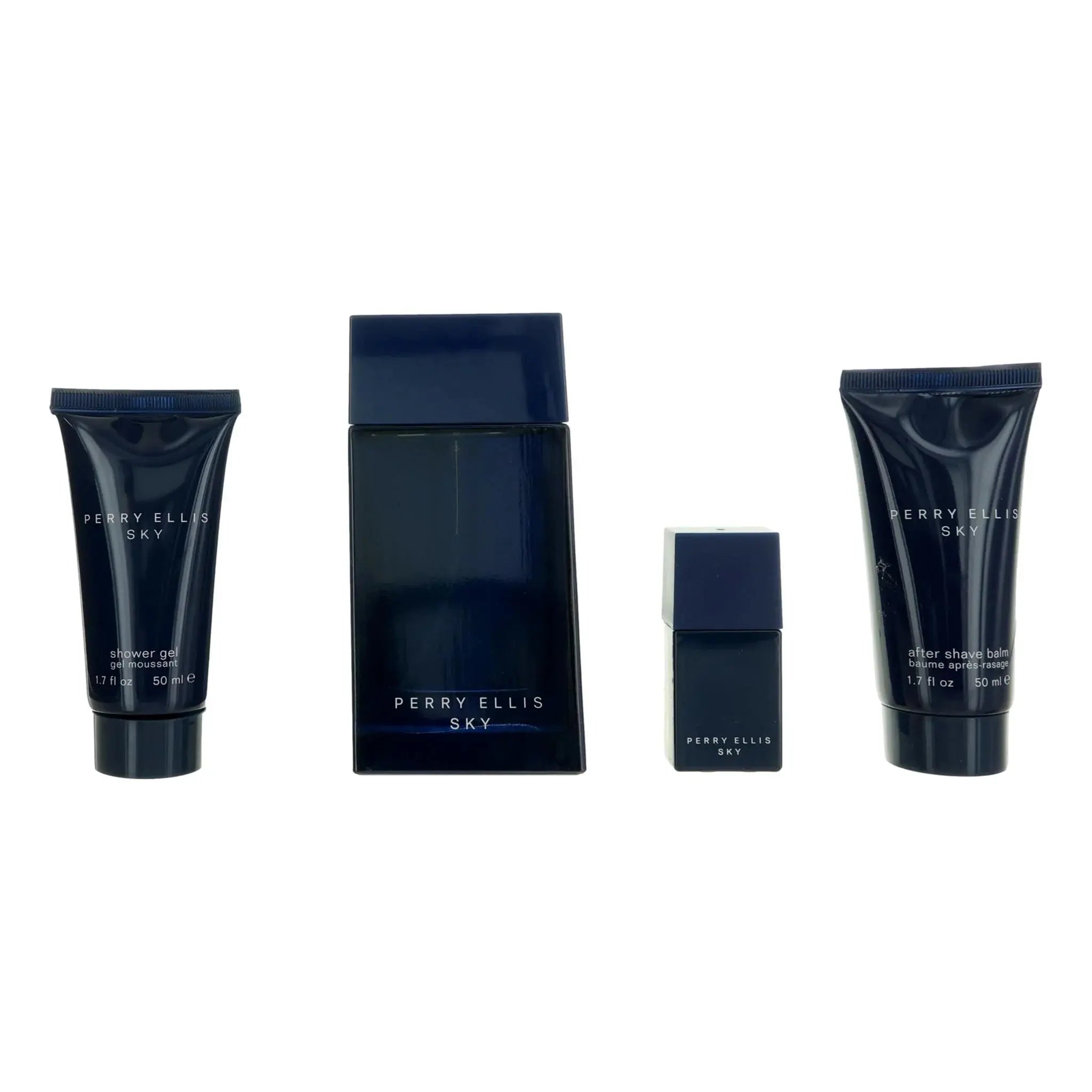 Sky By Perry Ellis For Men 4Pcs Set EDT Spray Perry Ellis