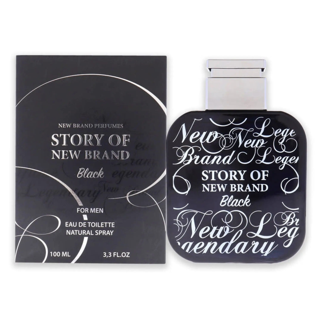 Story Of Black By New Brand For Men 3.3oz EDT Spray
