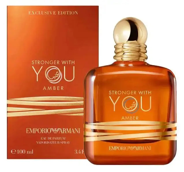 Stronger With You Amber By Giorgio Armani 3.3oz For Men EDP Spray