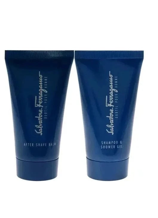 Subtil Pour Homme By Salvatore Ferragamo For Men 3Pcs Set EDT Spray Salvatore Ferragamo