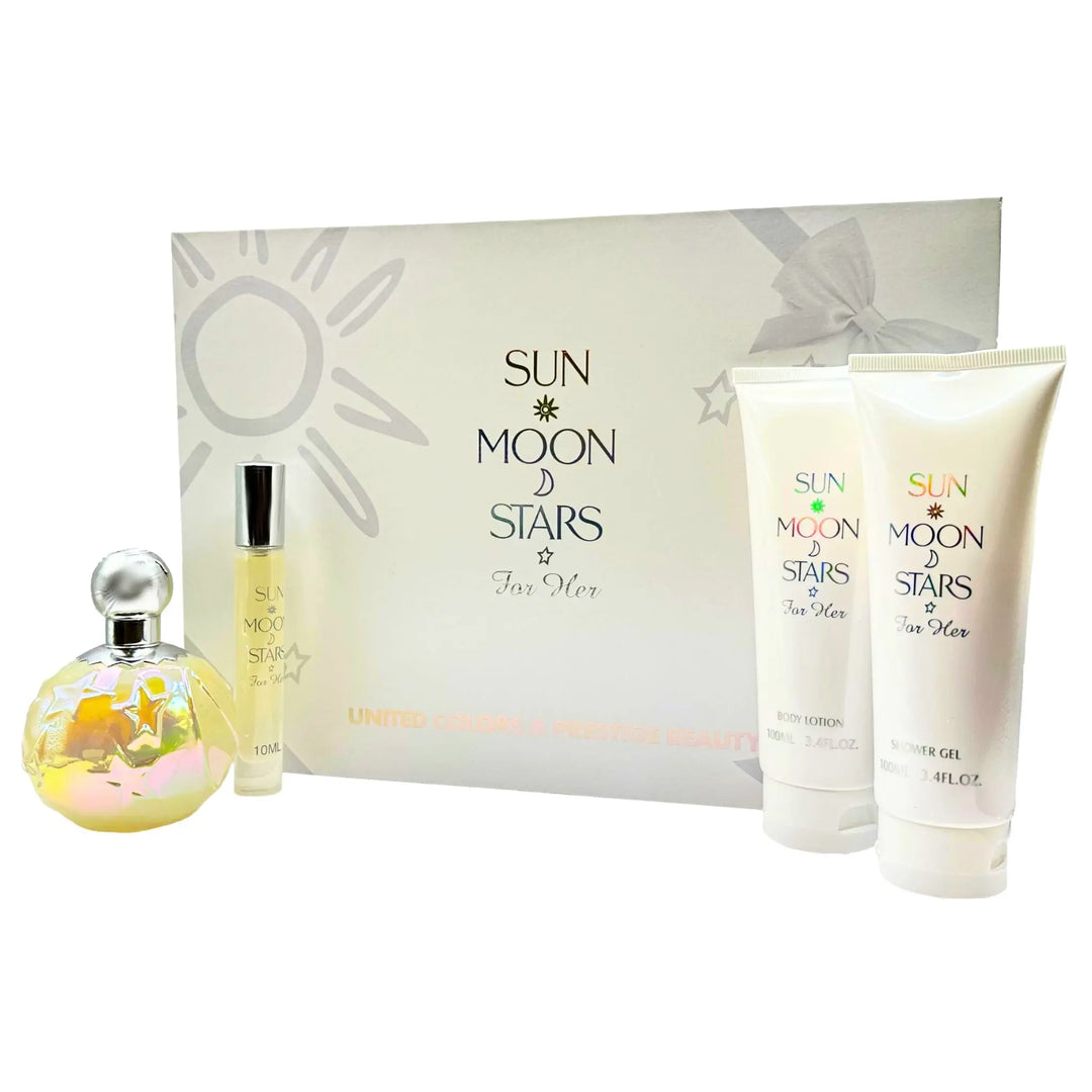 Sun Moon Stars 4-Piece Set By United Colors For Women 3.4oz EDP Spray