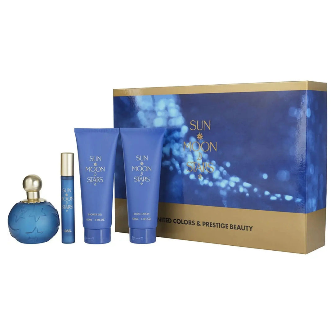 Sun Moon Stars 4-Piece Set By United Colors For Women 3.4oz EDP Spray
