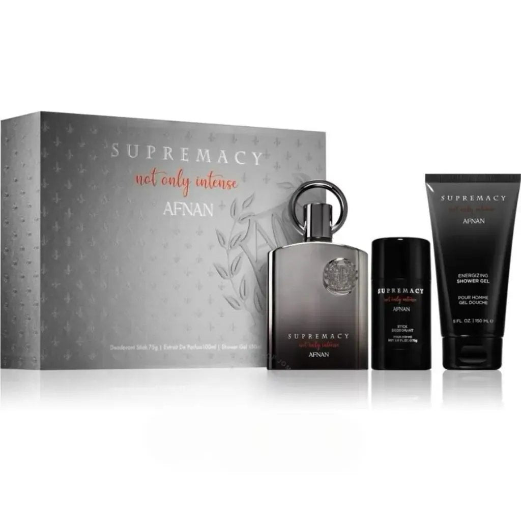 Supremacy Not Only Intense 3-Piece Set By Afnan For Men 3.4oz EDP Spray