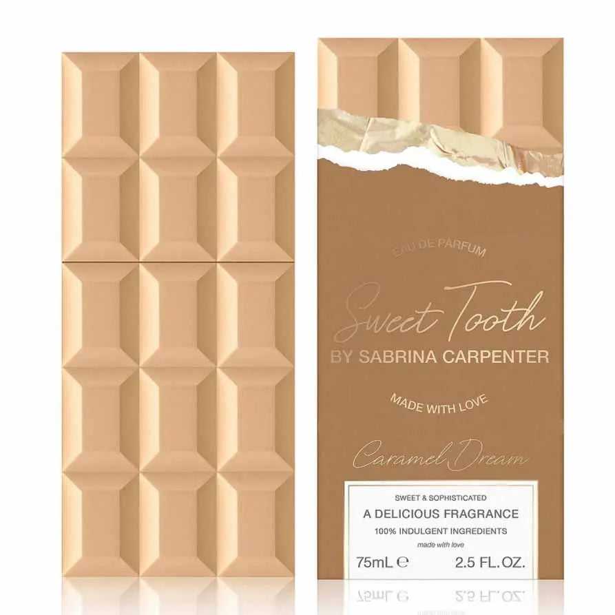 Sweet Tooth Caramel Dream By Sabrina Carpenter bottle with box