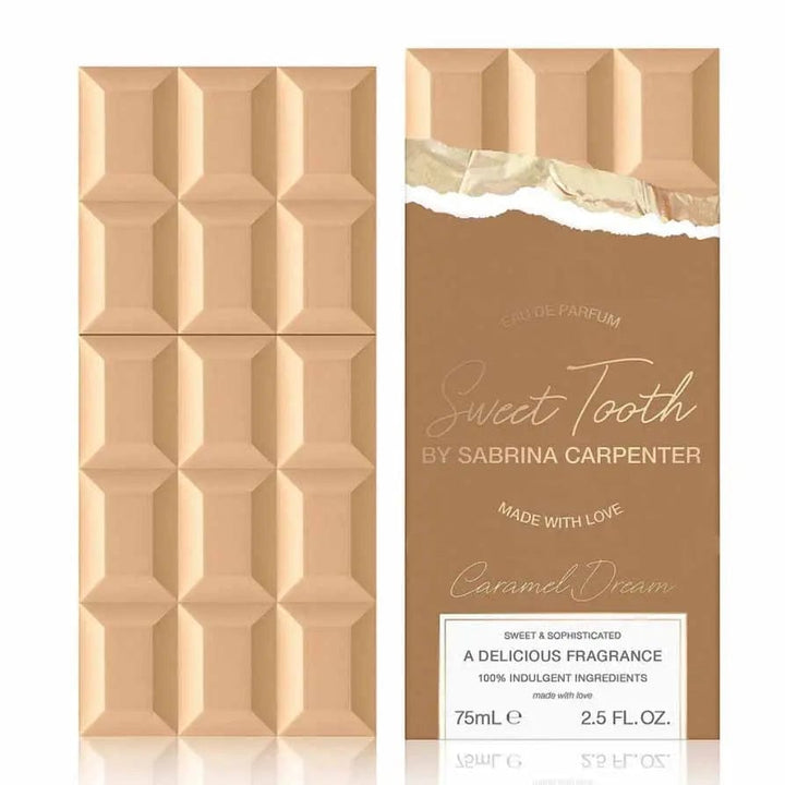 Sweet Tooth Caramel Dream By Sabrina Carpenter bottle with box